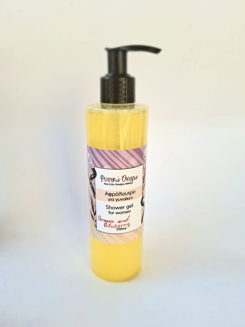 ΑΦΡΟΛΟΥΤΡΟ ΓΙΑ ΓΥΝΑΙΚΕΣ ΜΕ ΑΡΩΜΑ GRAPES AND BLUEBERRY 250ml, κίτρινο